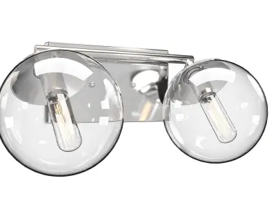 Mod 2-light Bath Vanity Wall Light P2854 3D model