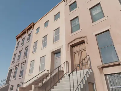 New York Buildings Free low-poly 3D model