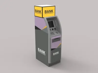 automated teller machine 3D model