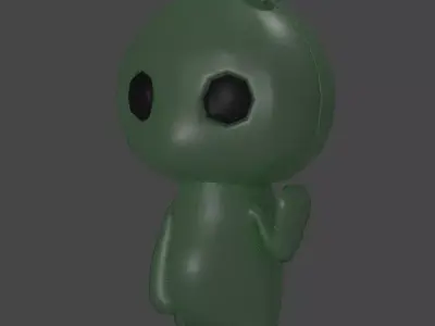 Plastic Toy - Alien Friend 3D model