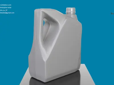 4L Canister High Quality 3D Model  3D model