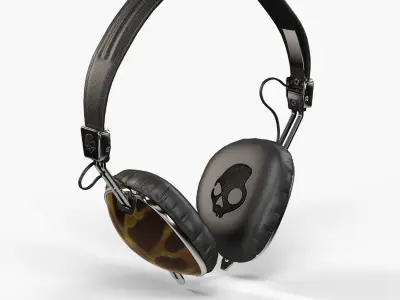 Skullcandy Navigator Tortoise headphones 3D model