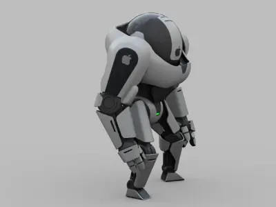 APPLE ANDROID rigged character  3D model