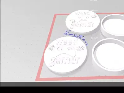 Pot  of weed Gamer  3D print model