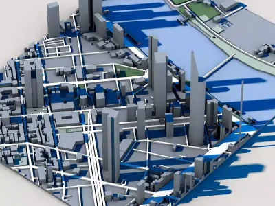 Vietcombank Tower Ho Chi Minh City Skyscraper  3D model