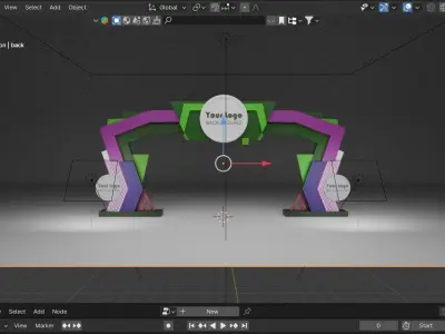 Event Arch 3D model