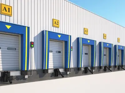  Detailed Warehouse With Interior And Exterior 