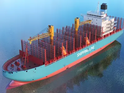  Three Detailed Cargo Vehicles 