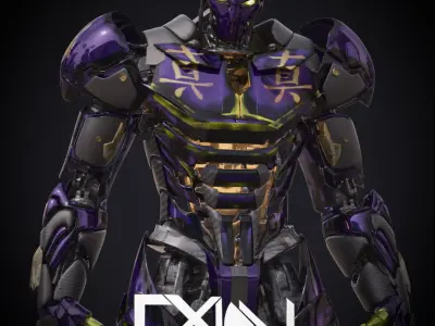 EX-01 Shinjitsu Low-poly 3D model