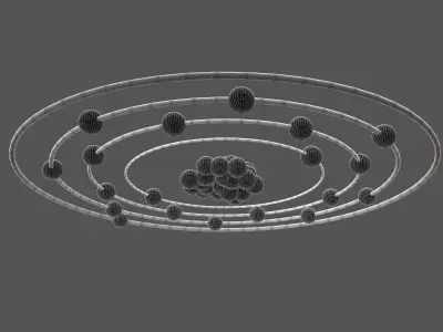 Potassium Chemical Element v1 001 Low-poly 3D model