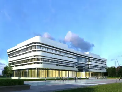 Modern Office Building 3D model