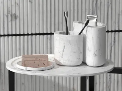 SBR-SLVTR-1 Bathroom scene  3D model