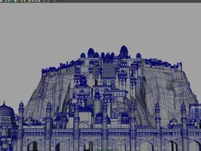 fort city heaven 3d model 3D model