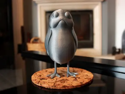   A little standing Porg 3D print model