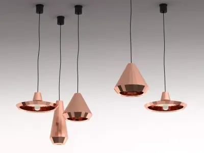 Copper Lights Free 3D model