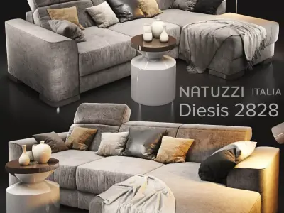 Sofa natuzzi diesis 2828 3D model