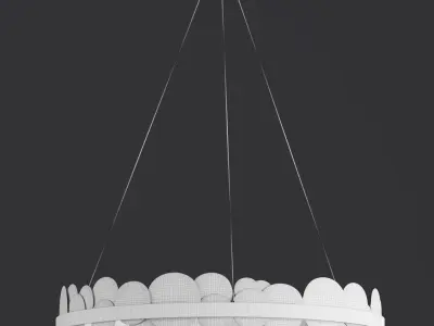 Bollarm Circle Chandelier Series 3D model