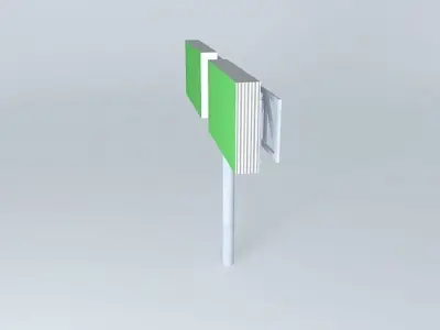 EDIT ME! freeway sign 4 Free 3D model
