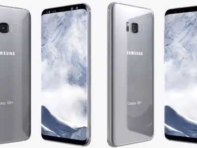 Samsung Galaxy S8 Plus Arctic Silver 3D model