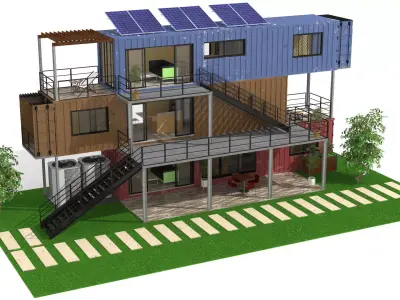Shipping Container Homes 3D model