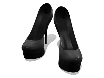 Ladies Classic Stilettos V2 Low-poly 3D model