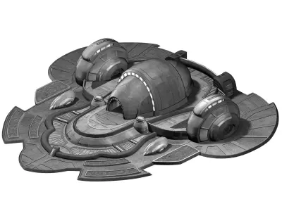 Space Station - Tactical Training Ground 01 3D model