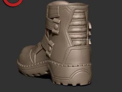 sci fi shoes v2 Highpoly zbrush 3D model