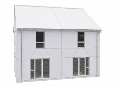 Neighborhood Houses P16 Low-poly 3D model