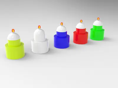 Diwali Lighting Diya VR AR  Low-poly 3D model