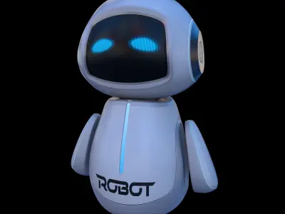 Cartoon Baby Robot 3D model