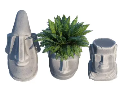 Easter island head 3D model