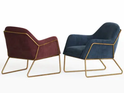 Frame Armchair Made 3D model