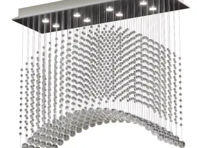 Wave chandelier 3D model
