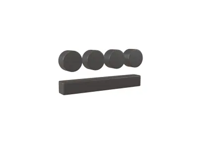 Maya Numerals 9 v1 001 Low-poly 3D model