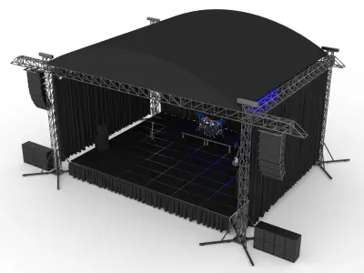 Concert Stage 3D model