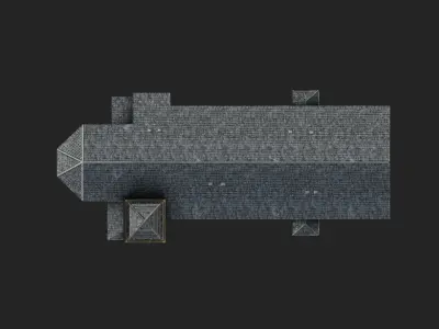 Pfronten Pfarrkirche Low-poly 3D model