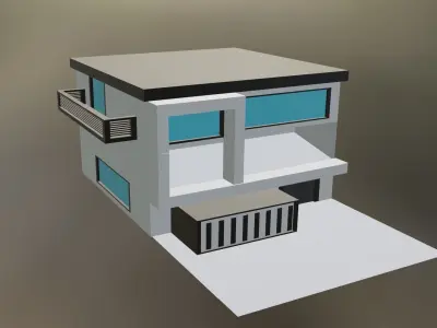 futuristic house  3D model