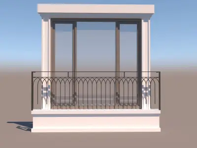 french window 3D model
