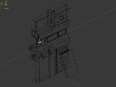 Machinery - wall 30 3D model