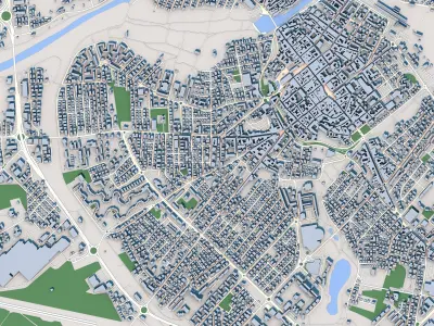 Rimini City Italy 3D model