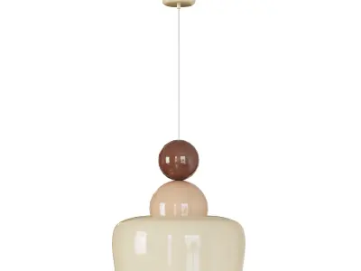 Morandi Doll Rain Sun Pendant Lamp 3D model