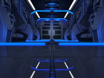 Sci Fi Corridor 3D model