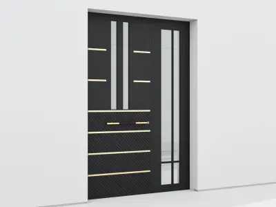 Aluminium door 290 3D model