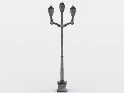 Street light Low-poly 3D model 41