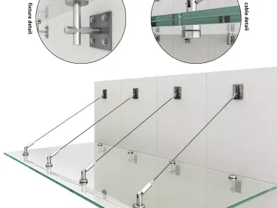 glass canopy 3D model