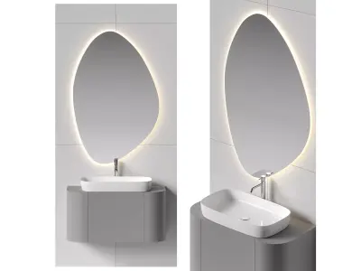 Bathroom set 47 3D model