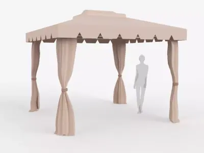 Roman Tent 3x3 Meters 3D model