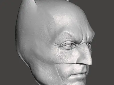 Batfleck BvS Batman Head 3D model