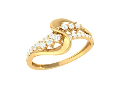 Women Ring  Render 3dm STL OBJ FBX Details 3D print model 296