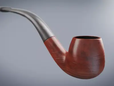 Smoking Pipe Low-poly 3D model buy